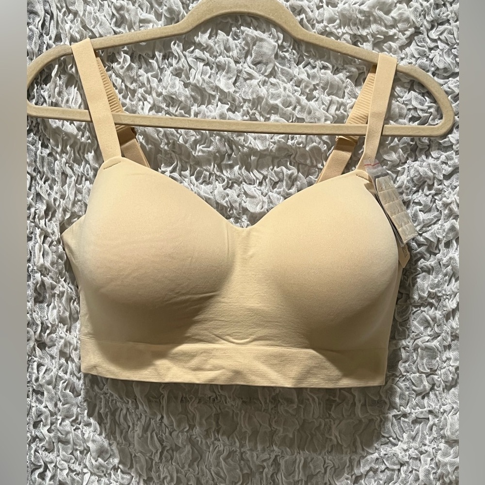 TRUEKIND SUPPORTIVE COMFORT, WIRELESS SHAPING BRA, COLOR CHAI SIZE XL